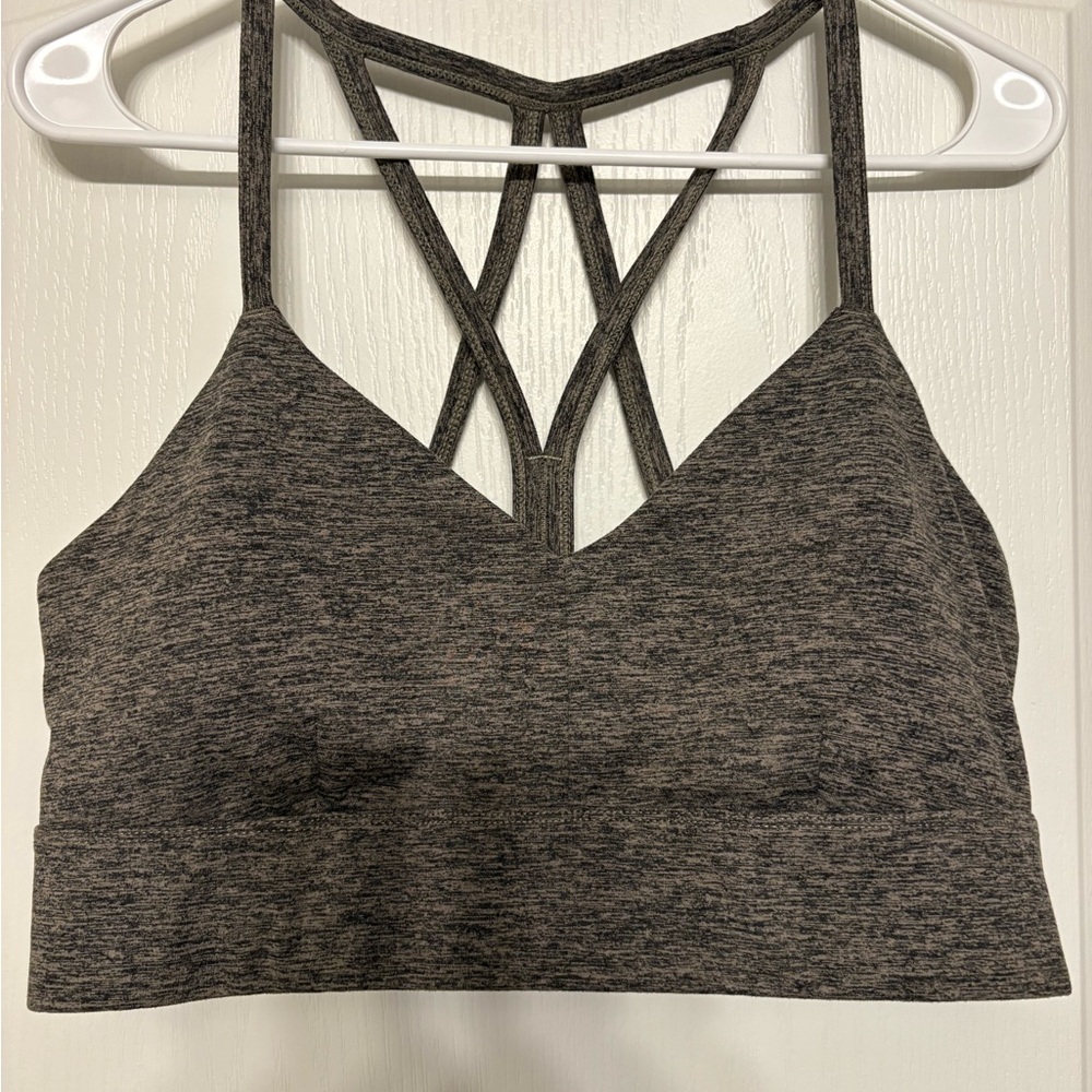 JoyLab Gray Strappy Sports Bra